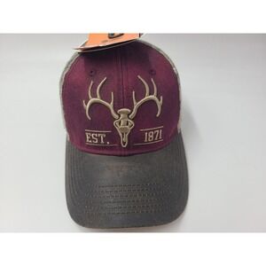 Field & Stream Realtree Camo Est 1871 Adjustable Hat Cap Deer Men Women Maroon